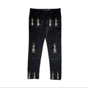 Dolce & Gabbana Velour Castles and Keys Pants